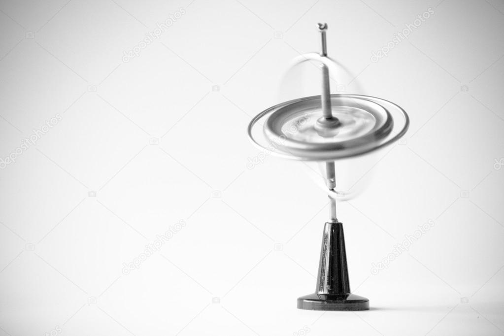 Spinning gyroscope in black and white Stock Photo by ©rmbarricarte 90765880