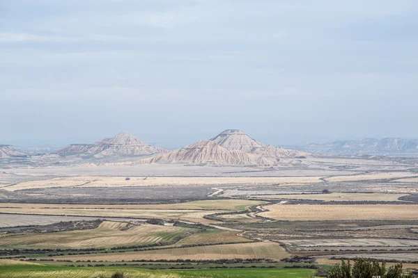 Características geológicas em Bardenas — Fotografia de Stock