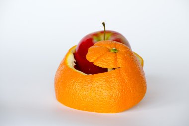Elma portakal deri ile