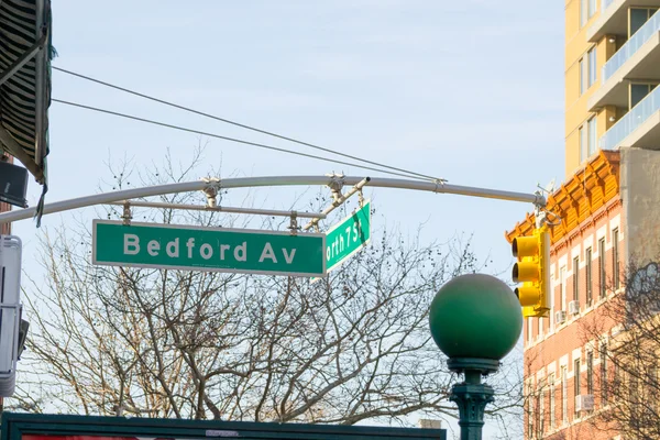 Bedford av sign — Stock Photo, Image