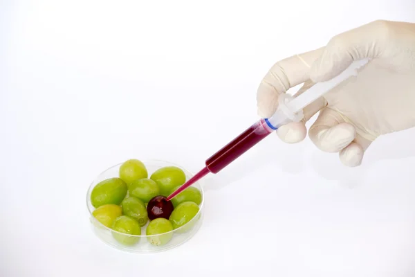 A szőlő injekciós piros — Stock Fotó