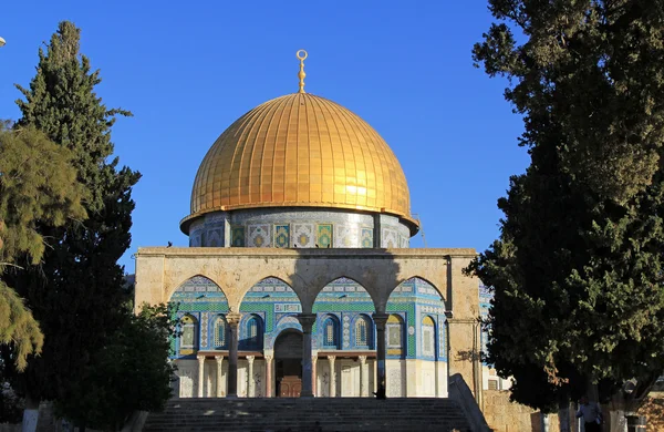 Lado Sur de la Cúpula de la Roca en Jerusalén Israel — Foto de Stock