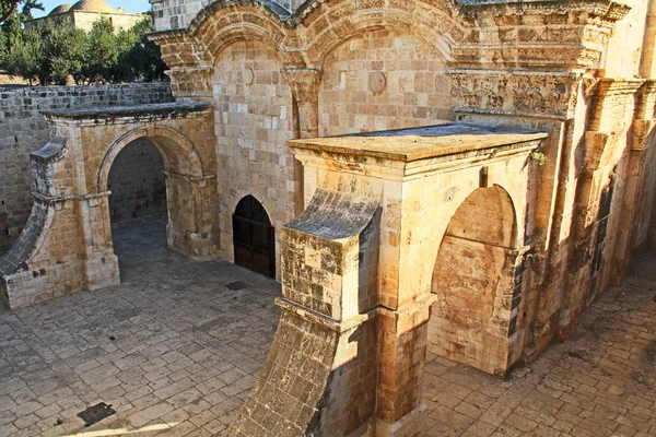 Dentro de la Puerta Dorada vista desde el Monte del Templo — Foto de Stock