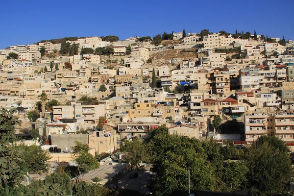 Domy na svahu v Jeruzalémě — Stock fotografie