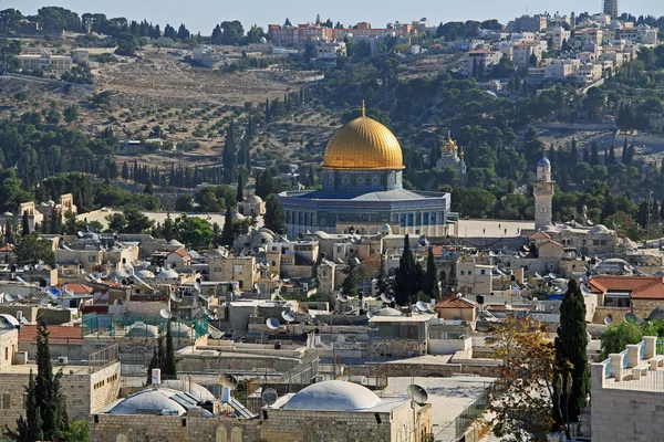 Kopuła na skale, jak widać z Cytadeli Jerozolimy — Zdjęcie stockowe