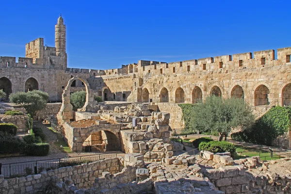 De Citadel van Jeruzalem of de toren van David — Stockfoto