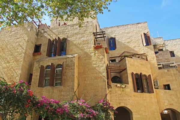 Appartementencomplex in oude Jeruzalem — Stockfoto