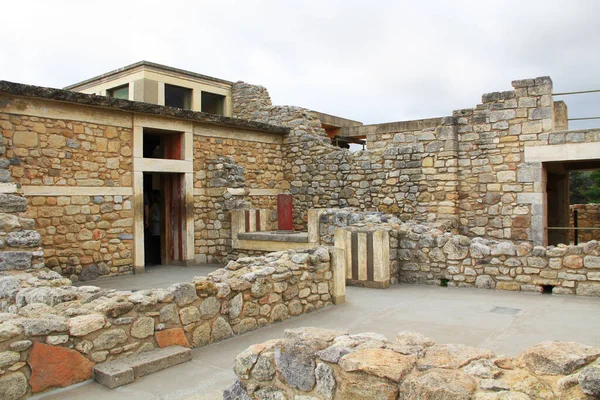 Palácio Cnossos Creta Grécia Perto Heraklion Chamado Cidade Mais Antiga — Fotografia de Stock