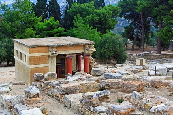 Bacia Lustral Norte Palácio Cnossos Creta Grécia Perto Heraklion Chamado — Fotografia de Stock