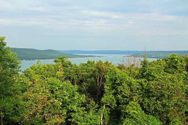 Glen jeziora Michigan w śpiący niedźwiedź National Park — Zdjęcie stockowe