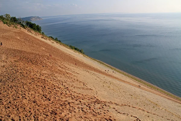Dunas de arena a lo largo del lago Michigan, EE.UU. — Foto de Stock