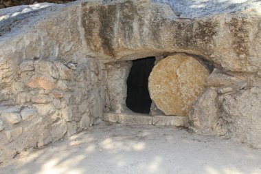 Replica of the Tomb of Jesus in Israel clipart