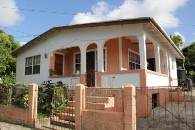 Antigua Barbuda küçük Antiller, Batı Hint Adaları, Karayipler'de tipik ev.