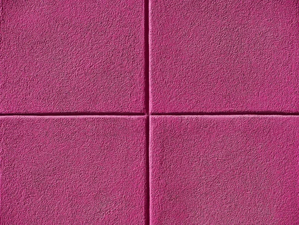 Four pink squares on a concrete wall, powerpoint background and copy space. — Stock Photo, Image