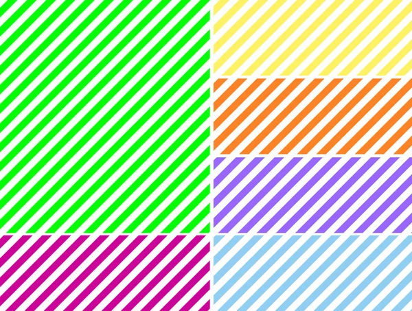 Vector eps8.  Seamless, continuous, diagonal striped background in six spring colors. — Stock Vector