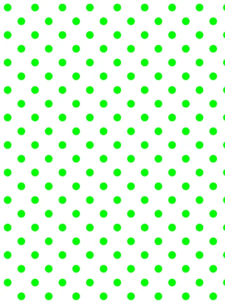 Vector eps8 witte achtergrond met groene polka dots. — Stockvector