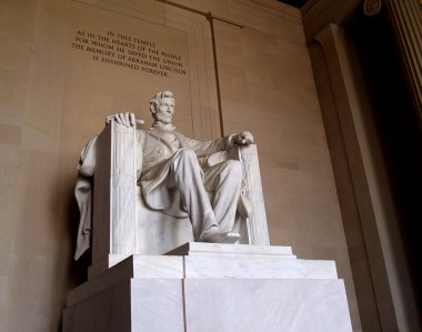 Abraham Lincoln Lincoln Anıtı, Washington Dc'heykeli.