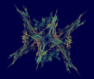 Çok renkli kar kristal mavi bir arka plan üzerinde tarz..