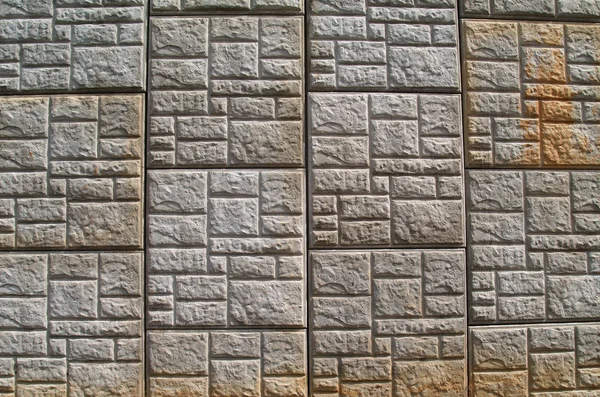 콘크리트, 날씨 스테인드, 고속도로 따라 누르면된 패턴화, 옹 벽. — 스톡 사진
