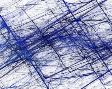 Mavi grunge fraktal desen özensiz tablo gibi görünüyor beyaz bir arka plan üzerinde,