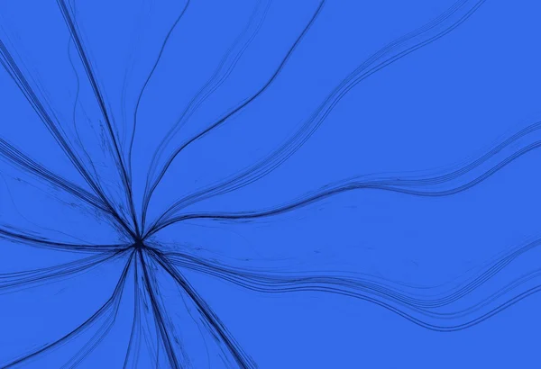 Fractured fractal on a blue background that looks like a broken window. — Stock Photo, Image