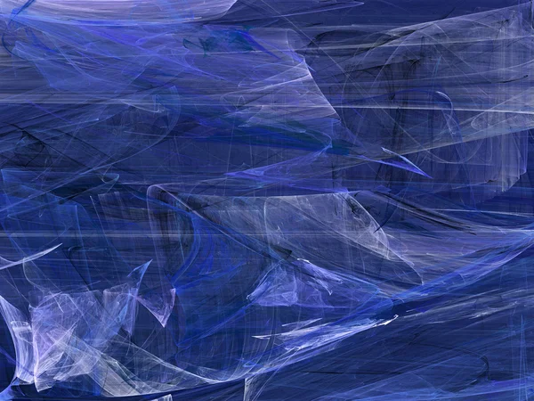 Grunge splotchy, random fractal pattern in shades of blue. — Stock Photo, Image