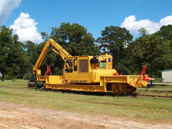 This is the first railway brush cutter of its kind ever produced. — Stock Photo, Image