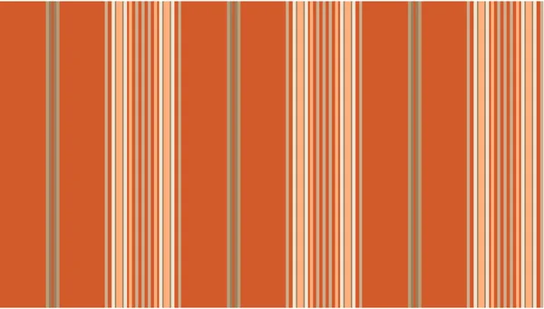 Vector eps8.  Orange and cream striped continuous seamless fabric or wallpaper background. — Stock Vector
