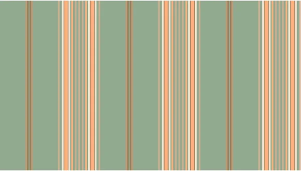 Vector eps8.  Green and tan striped continuous seamless fabric or wallpaper background. — Stock Vector