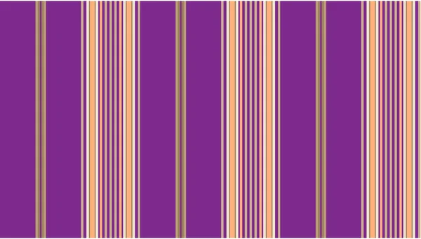 Vector eps8.  Purple and tan striped continuous seamless fabric or wallpaper background. — Stock Vector