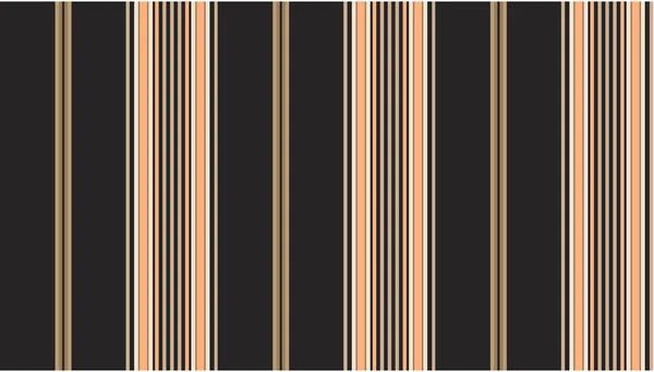 Vector eps8.  Black and tan striped continuous seamless fabric or wallpaper background. — Stock Vector