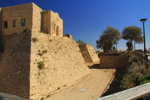 Fosa zamku w Caesarea Maritima National Park — Zdjęcie stockowe