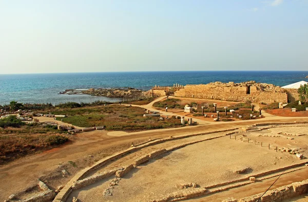 Herodes Promontory Palace en el Parque Nacional de Cesarea Marítima —  Fotos de Stock