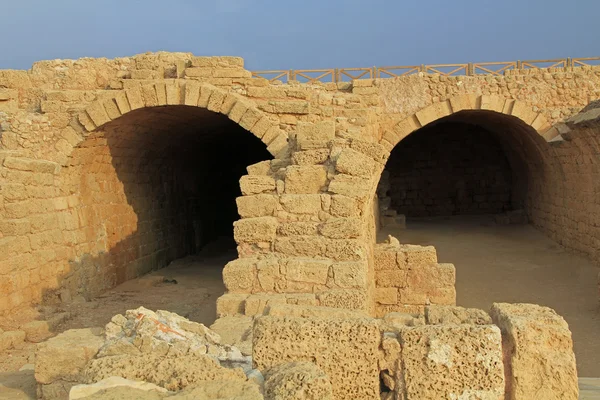 Lagerräume im caesarea maritima Nationalpark — Stockfoto