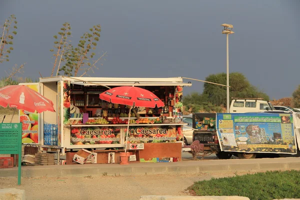 売店 Caesarea Maritima 国立公園の外 — ストック写真