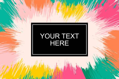 Taranmış Boyalı Soyut Arkaplan. Fırça darbeli resim. 