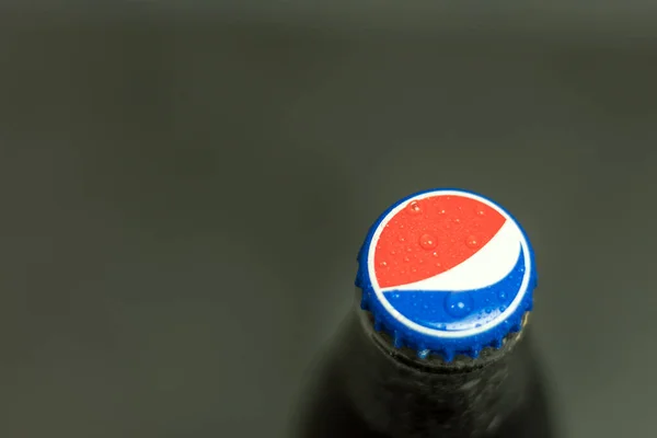 Varsovie Pologne Mai 2021 Bouteille Verre Pepsi Cola Avec Une — Photo