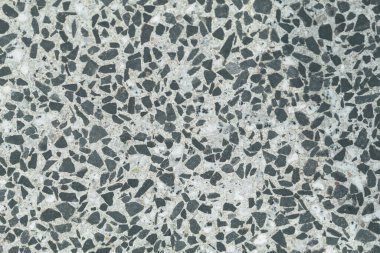 Beton kaplamalı granit parçalarının dokusu. Renkli granit zemin, desenli arka plan. Beton zemin, pullu taş ve pürüzsüz.