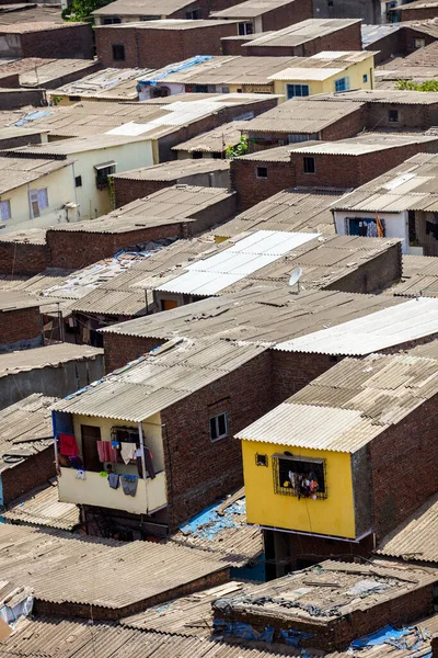 Mumbai Maharashtra Índia Maio 2009 Vista Aérea Das Favelas Asalpha — Fotografia de Stock