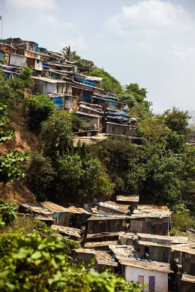 Mumbai Maharashtra Índia Maio 2009 Favelas Uma Colina Asalpha Ghatkopar — Fotografia de Stock