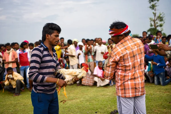 Bastar District Chhattisgarh Indien September 2017 Byborna Anländer För Att — Stockfoto