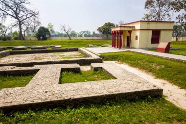 Kushinagar, Uttar Pradesh, Hindistan - 21 Mart 2013: Kushinagar, Uttar Pradesh, Indi