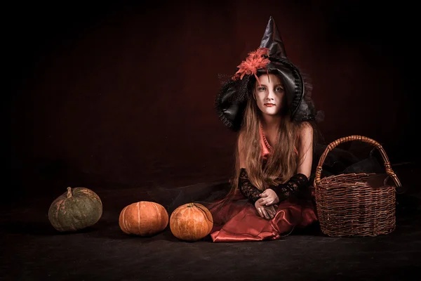 Malá čarodějka — Stock fotografie