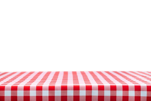 Italiaans Kooksjabloon Blanco Tafel Met Een Rood Aangevinkt Tafelkleed Een — Stockfoto