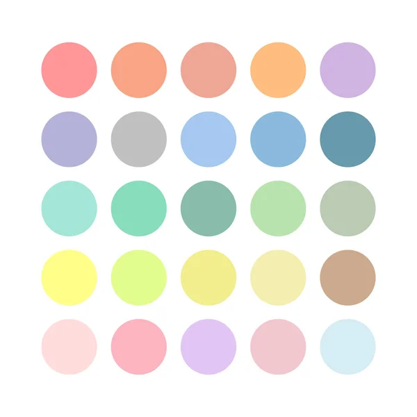 Pastel renk daire paletleri Katalog arkaplanı