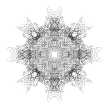 siyah radyal çizgi desenleri soyut logo tasarımı sanatı vektör ile harmanlanır