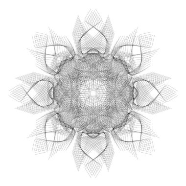 siyah radyal çizgi desenleri soyut logo tasarımı sanatı vektör ile harmanlanır