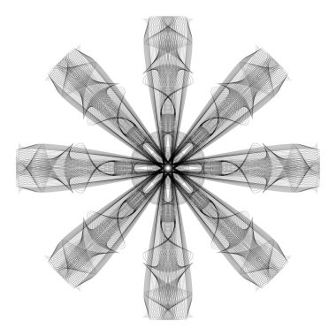 vektöre göre çizgiler dairesel desen tasarımından siyah logo