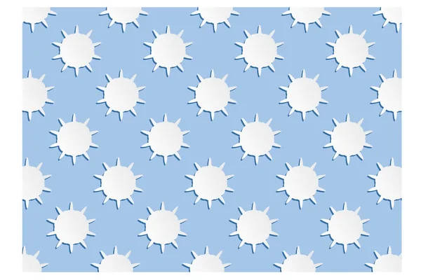 Flor Papel Corte Arte Patrón Fondo — Vector de stock