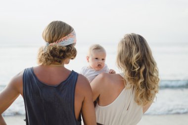 bir çocuk aşık güzel genç Çift